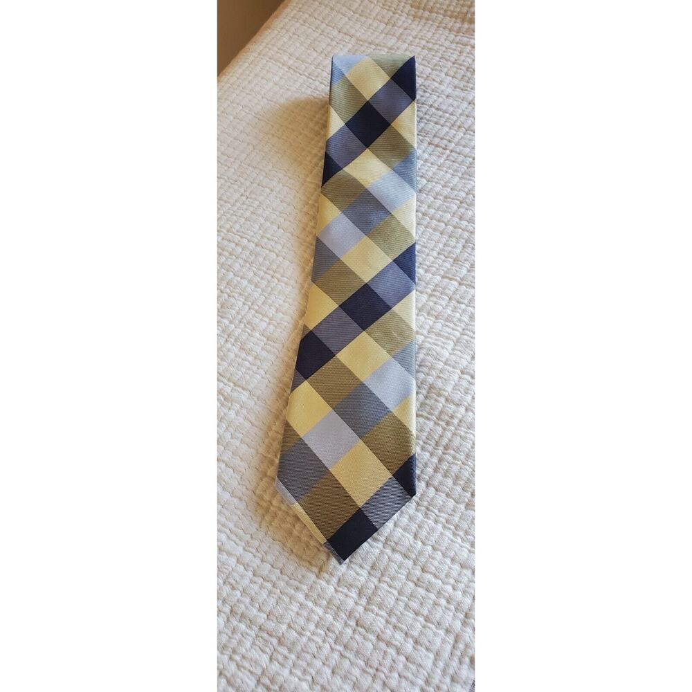 John Sparks Blue, Beige,‎ Gold Tie With Colorful Lining